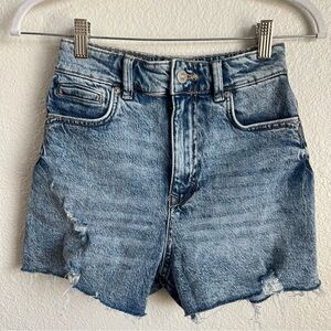 Zara Women’s Denim Shorts High‎ Rise Blue Size 2